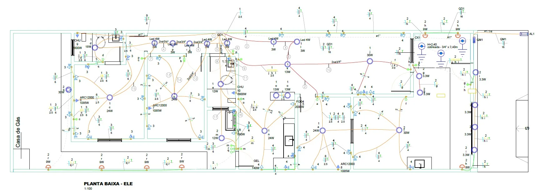 projeto de instalação elétrica de baixa tensão