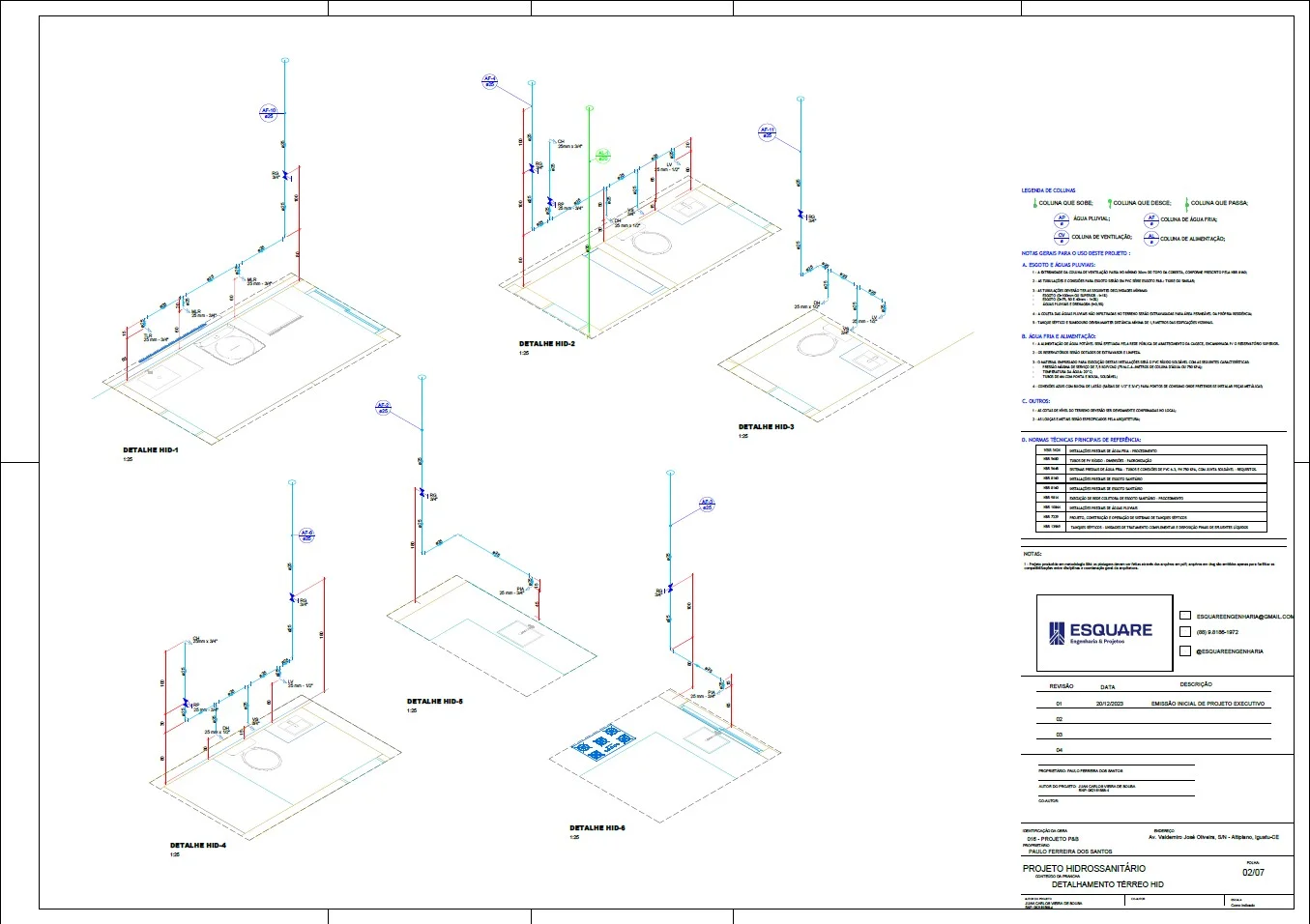projeto de instalação hidráulica de piscina